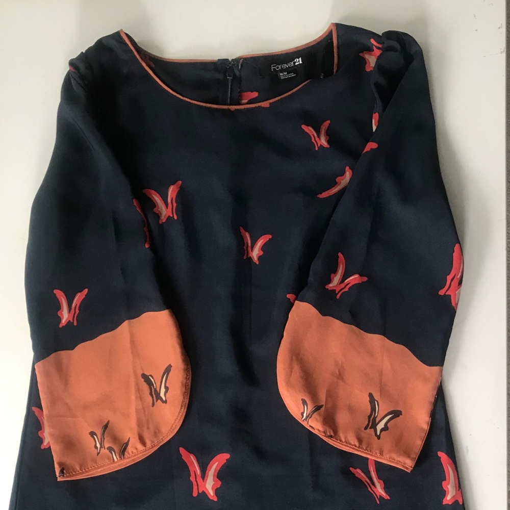 Kimono style sleeve butterfly dress